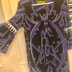 Nicole Miller studio one 3/4 sleeve dress M